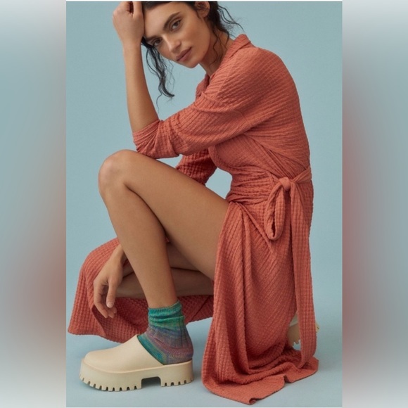 Anthropologie Dresses & Skirts - Anthropologie Terracotta Wrap Dress